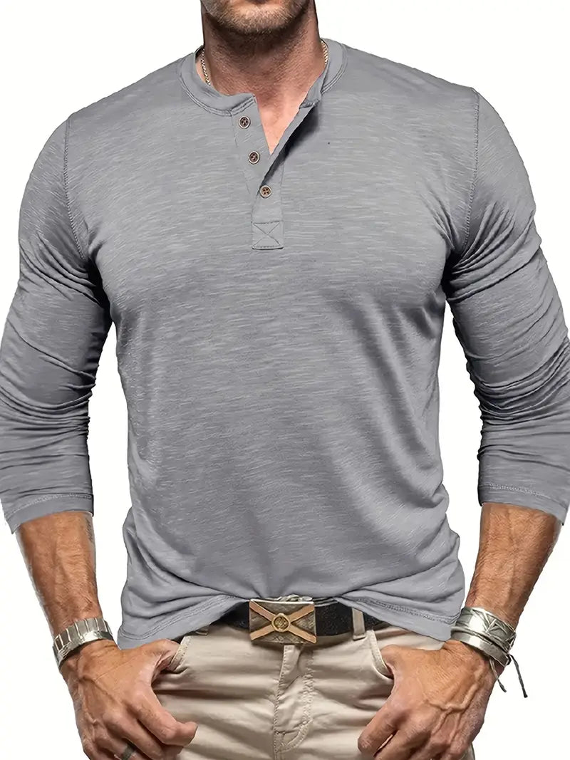 Randell - Comfortable Casual Long Sleeve T-Shirt for Everyday Wear