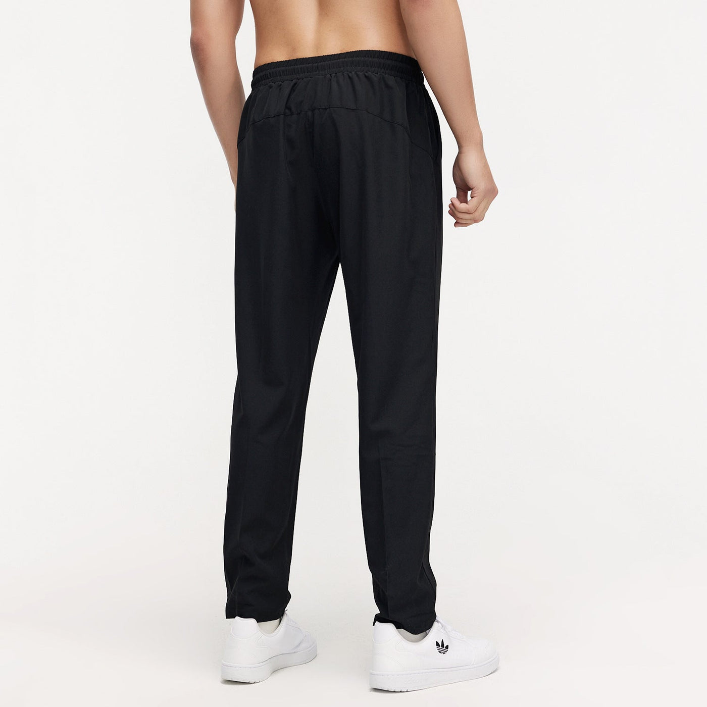 Men Summer Trousers Breathable Straight Leg With Stretch And Mid Waist