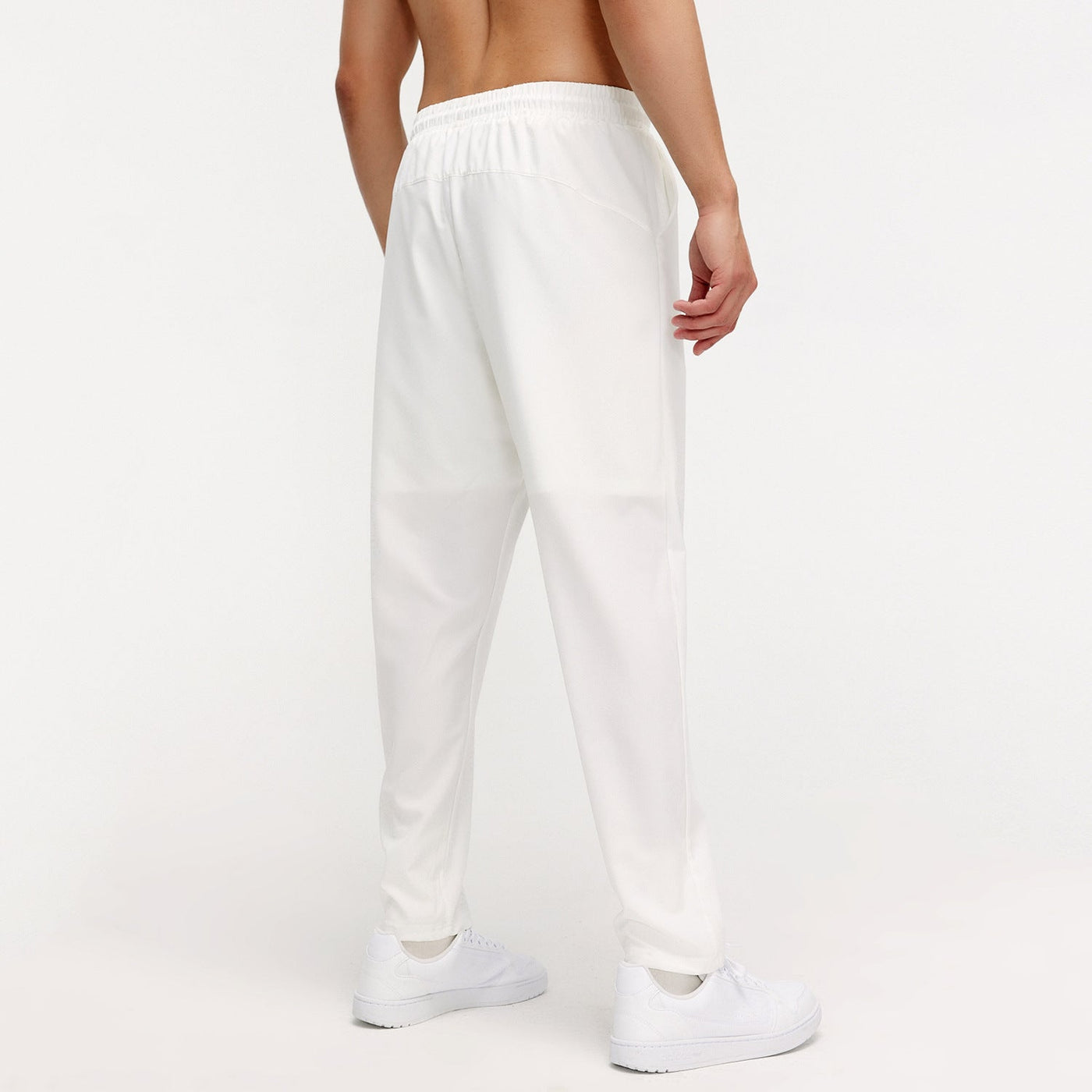 Men Summer Trousers Breathable Straight Leg With Stretch And Mid Waist