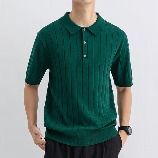 Men Summer Short Sleeve Breathable Relaxed Fit Sweater