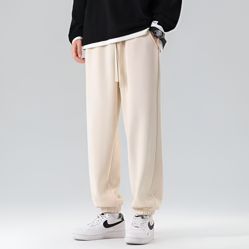 Men's Jersey Knit Joggers with Drawstring Waist