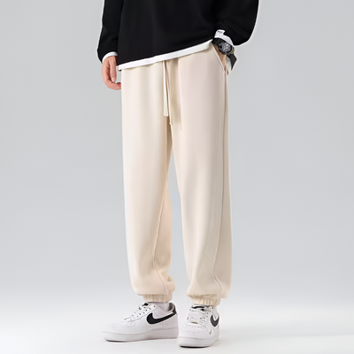 Men's Jersey Knit Joggers with Drawstring Waist
