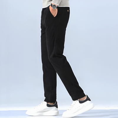 Men's Corduroy Trousers with Stretch and Italian Design