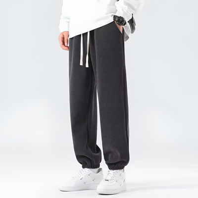 Men's Jersey Knit Joggers with Drawstring Waist