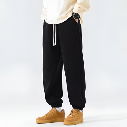 Men's Jersey Knit Joggers with Drawstring Waist