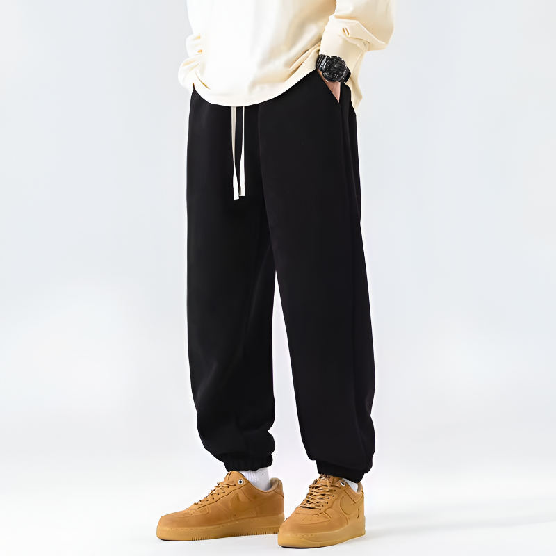 Men's Jersey Knit Joggers with Drawstring Waist