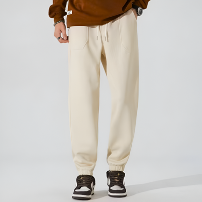 Men's Jersey Knit Joggers with Drawstring Waist