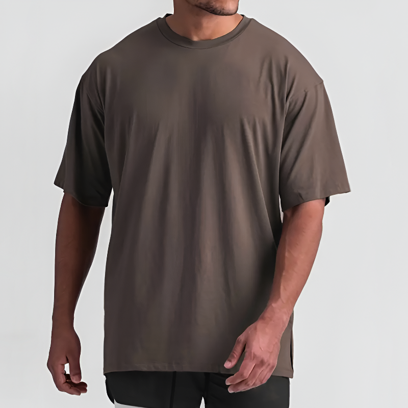 Men’s Oversized T-Shirt Crew Neck Short Sleeve Jersey Knit