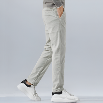 Men's Corduroy Trousers with Stretch and Italian Design