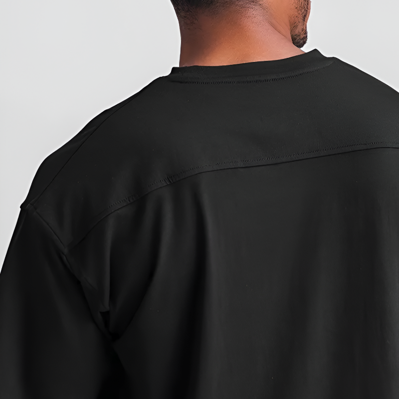 Men’s Oversized T-Shirt Crew Neck Short Sleeve Jersey Knit