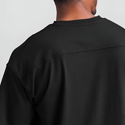 Men’s Oversized T-Shirt Crew Neck Short Sleeve Jersey Knit