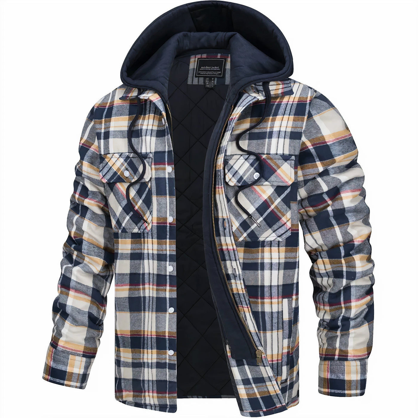 Julius™ | Trendy Checked Jacket with Cozy Zipper for a Stylish Look