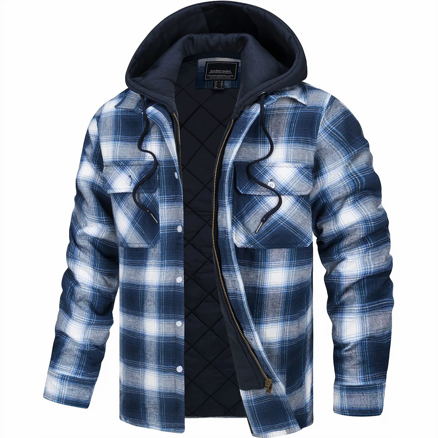 Julius™ | Trendy Checked Jacket with Cozy Zipper for a Stylish Look